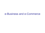e-Business and e-Commerce