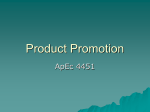 Product Promotion - University of Minnesota