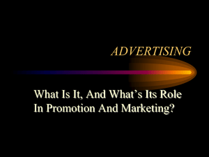 What is Advertising - Mentor High School