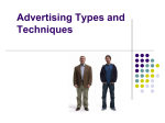 Advertising Types and Techniques