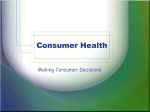 Consumer Health - Fort Thomas Independent Schools