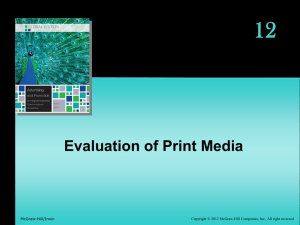 12 Evaluation of Print Media - McGraw Hill Higher Education