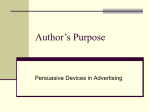 Author`s Purpose