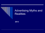 Advertising Myths and Realities