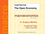 Mankiw 5/e Chapter 5: The Open Economy