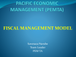 PACIFIC MANAGEMENT TA - Pacific Financial Technical Assistance