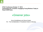 Greener jobs