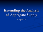 Extending the Analysis of Aggregate Supply