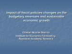 Impact of fiscal policies changes on the budgetary revenues
