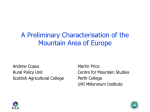 Definition of NUTS III mountain regions