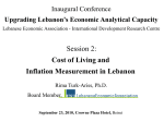 Cost of living and inflation measurement in Lebanon