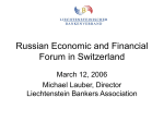 Russian Economic and Financial Forum in Switzerland