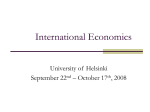 International Economics - Akateeminen talousblogi