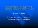 India’s R&D policy and the growth of software industry in