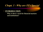 Chapt. 1 - Why are FI’s Special