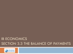 IB Economics Section 3.3 The balance of payments