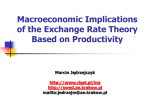 Exchange Rate, Wage Productivity and Consolidation of the