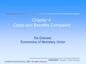Chapter 4 Costs and Benefits Compared