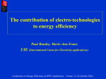 Perspectives of energy substitutions in industrial processes