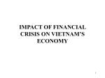 IMPACT OF FINANCIAL CRISIS ON VIETNAM’S ECONOMY