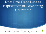 Does Free Trade Lead to Exploitation of Developing Countries?