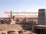 Effectiveness of Aid as Leverage for Transforming a Country