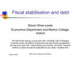 MFE Macroeconomics Option - World Economy and Finance