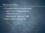Monetary Policy - Diablo Valley College