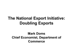 The National Export Initiative: Doubling Exports