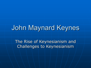 John Maynard Keynes - Washington State University