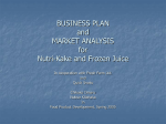 BUSINESS PLAN and MARKET ANALYSIS