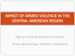 IMPACT OF ARMED VIOLENCE IN THE CENTRAL AMERICAN REGION