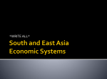 South and East Asia Economic Systems