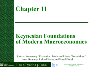 Keynesian Foundations of Modern Macroeconomics