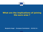 What are the implications of joining the euro area ?