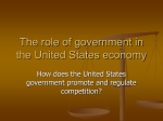 The role of government in the United States economy