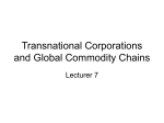 Transnational Corporations and Global Commodity Chains