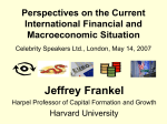 New Perspectives on Financial Globalization IMF Economic Forum