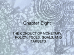 8.貨幣政策之執行The Conduct of Monetary Policy: Tools, Goals, and