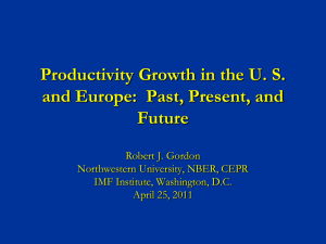 Why Did Europe`s Productivity Growth Catch