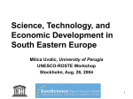 Transition in SEE - Specific problems of Serbia and Montenegro