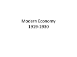 Modern Economy 1900-29