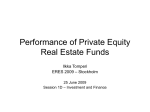 Performance of Private Equity Real Estate Funds