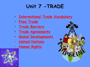 INTERNATIONAL TRADE