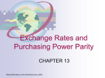 Exchange Rates and Purchasing Power Parity