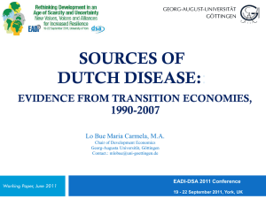 Sources of Dutch Disease: Evidence from Transition Economies
