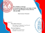 An Analytical Approach to the Study of Child Poverty, in the European