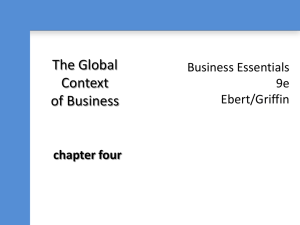 The Global Context of Business