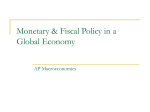 Monetary & Fiscal Policy in a Global Economy