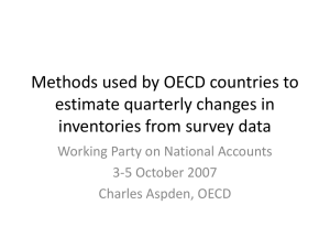 Methods used by OECD countries to estimate quarterly changes in